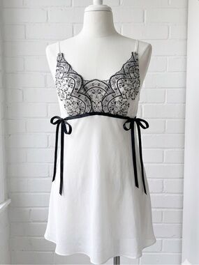 Linea Donatella Lace & Sheer Babydoll | Coquette Soft Girl Boudoir | Romantic